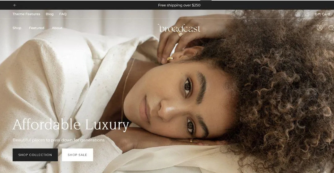 Broadcast -Shopify blogging