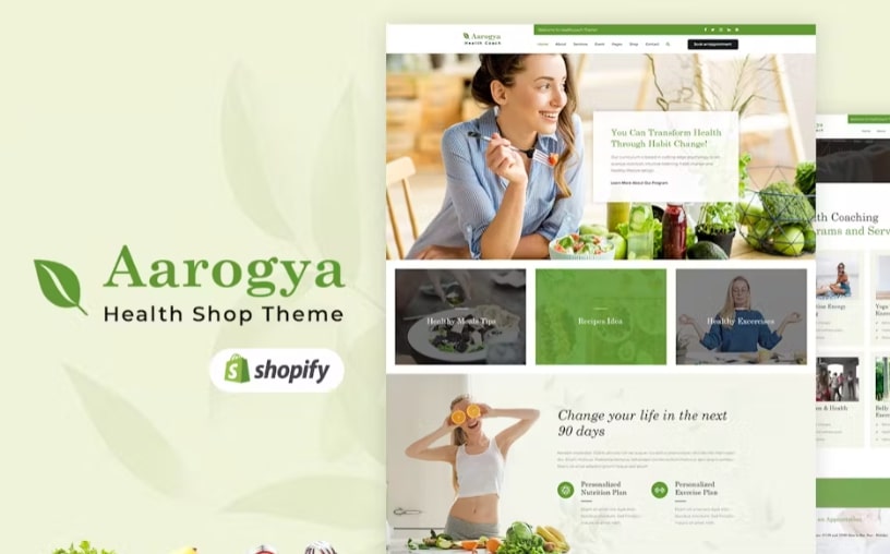  Aarogya shopify theme for supplement