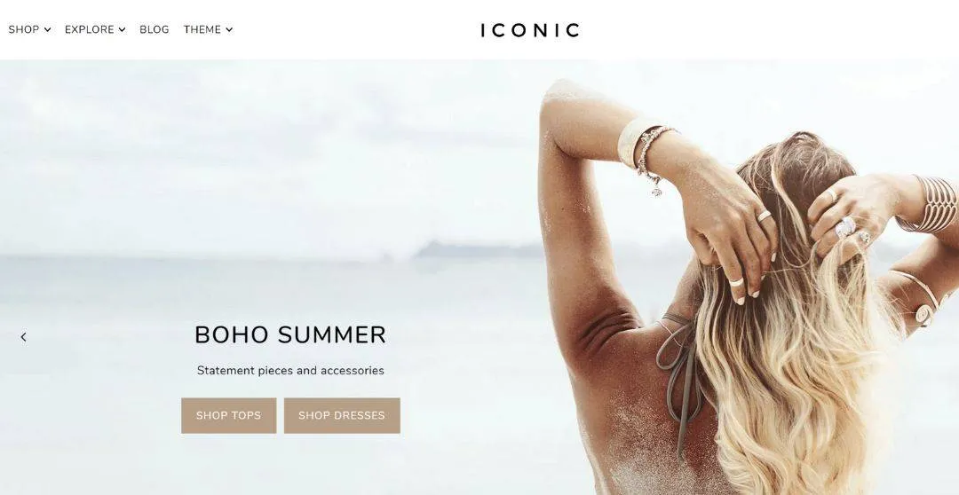 Icon shopify theme
