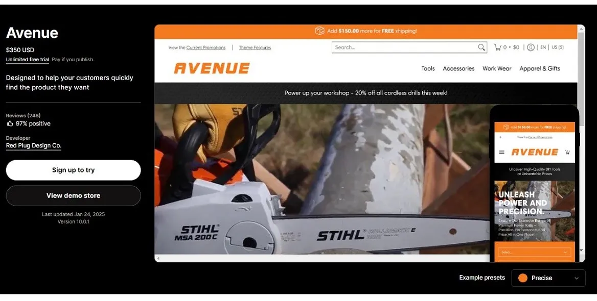 Avenue-shopify-theme - Best Shopify Supplement Themes