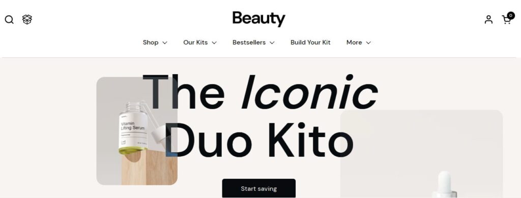 Combine shopify themes for beauty products