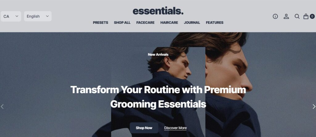 Essential shopify theme