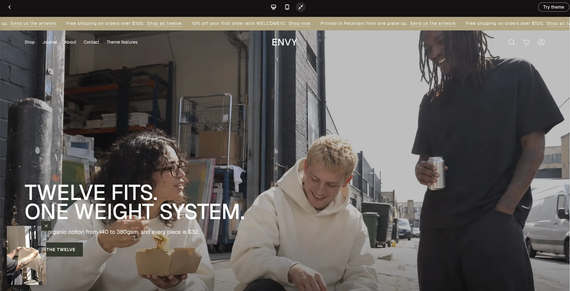 Shopify Envy Theme