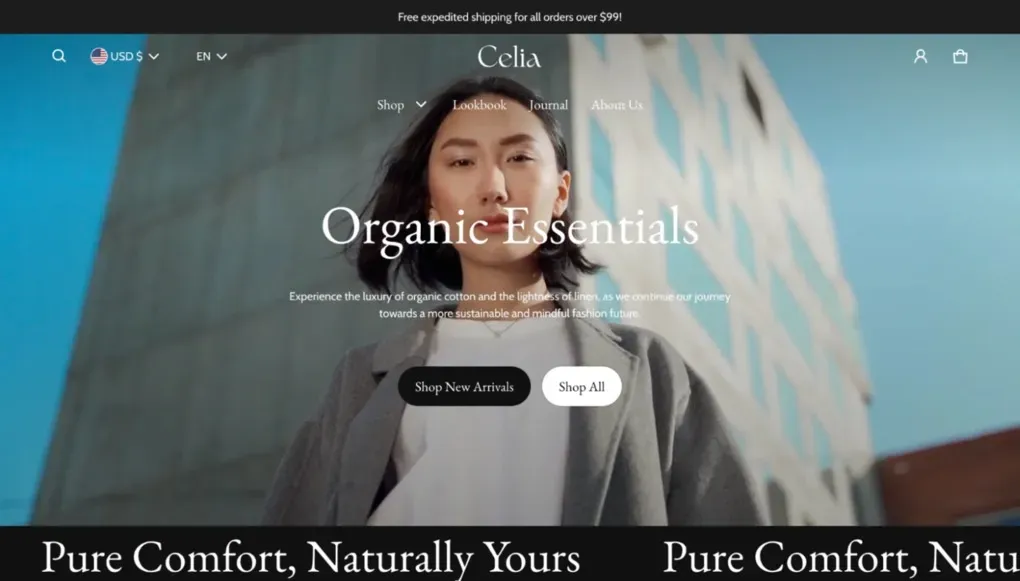 blum best shopify theme for apparel store