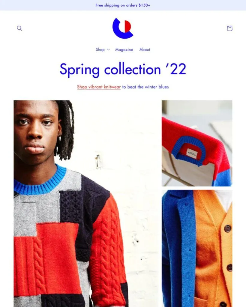 colorblock best shopify theme for apparel store