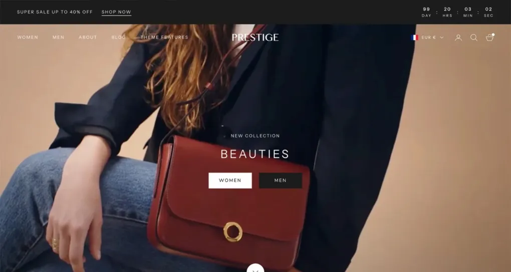 prestige best shopify apparel theme