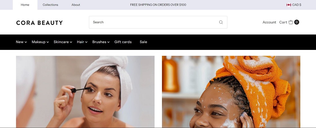 best Shopify themes for beauty products vantage theme