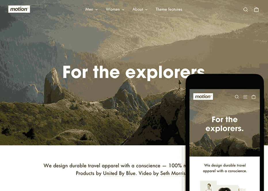 Motion theme shopify