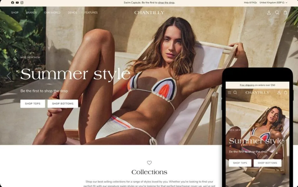 Symmetry - best minimalist shopify themes