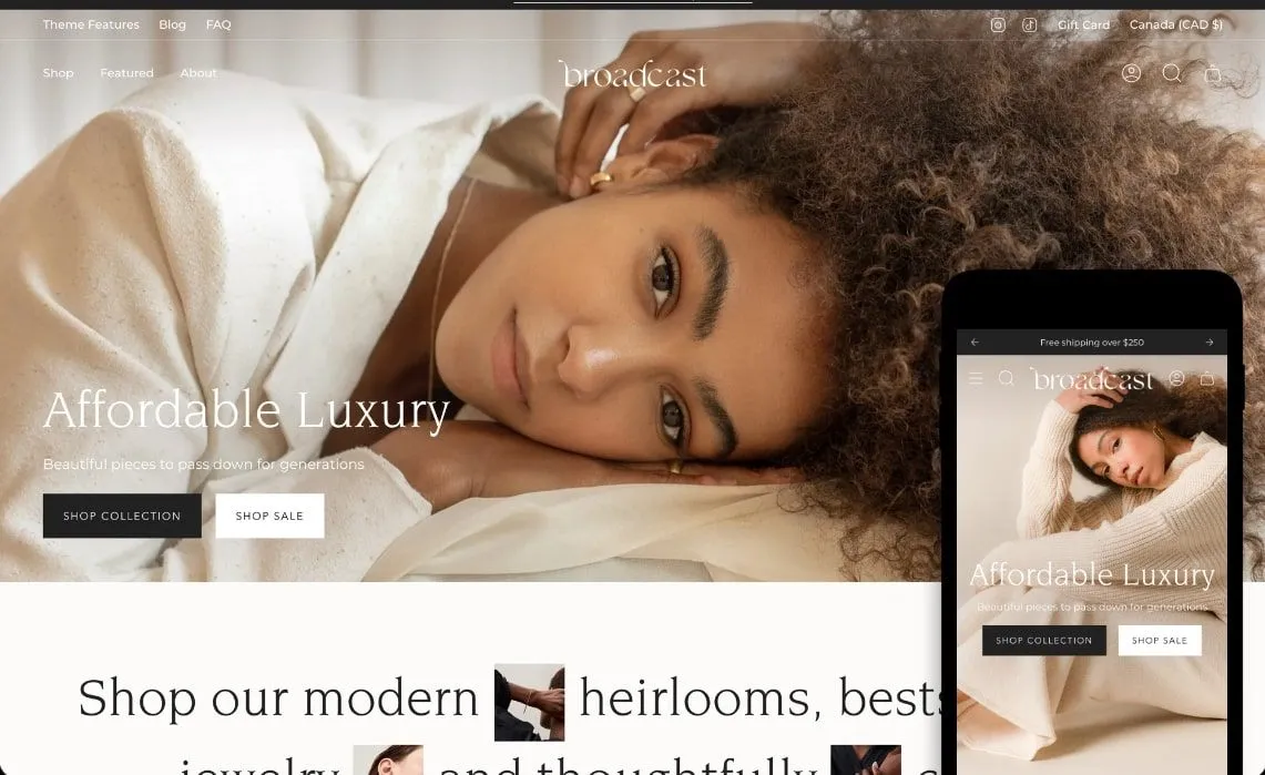 Broadcast - Best single product shopify theme