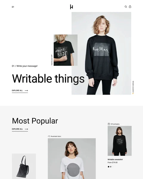 Best Shopify Themes for clothing store: Highlight Theme