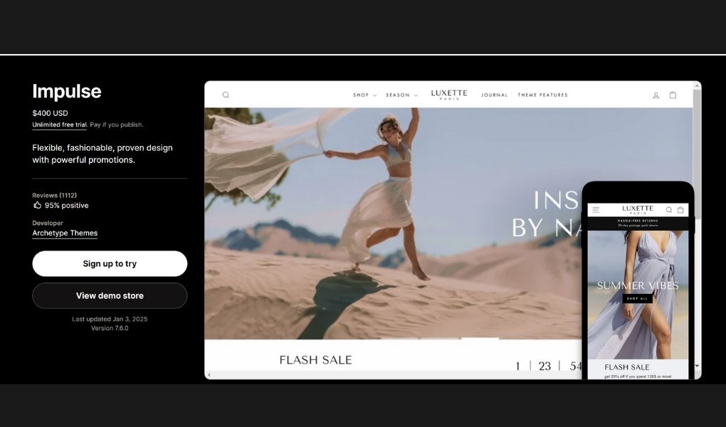 Top 10 best Shopify themes for Print on Demand - Impulse