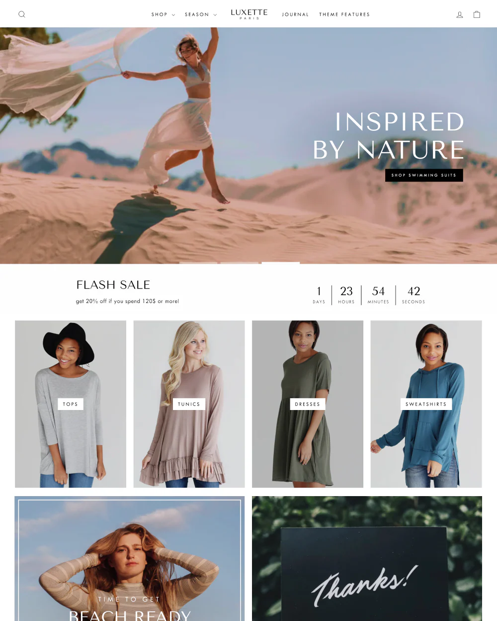 Best Shopify Themes for clothing store: Impulse Theme