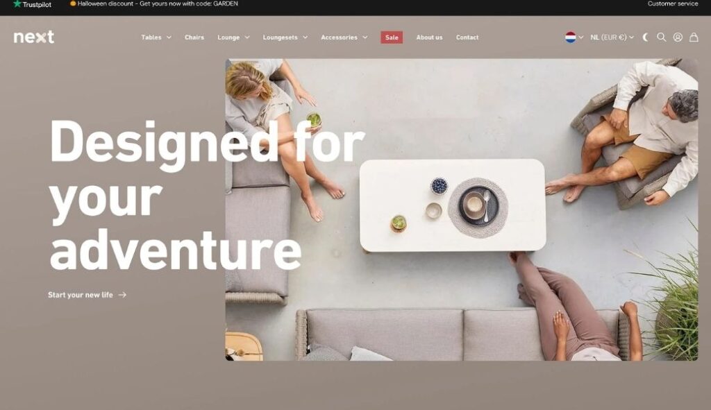Next - best shopify theme for electronics