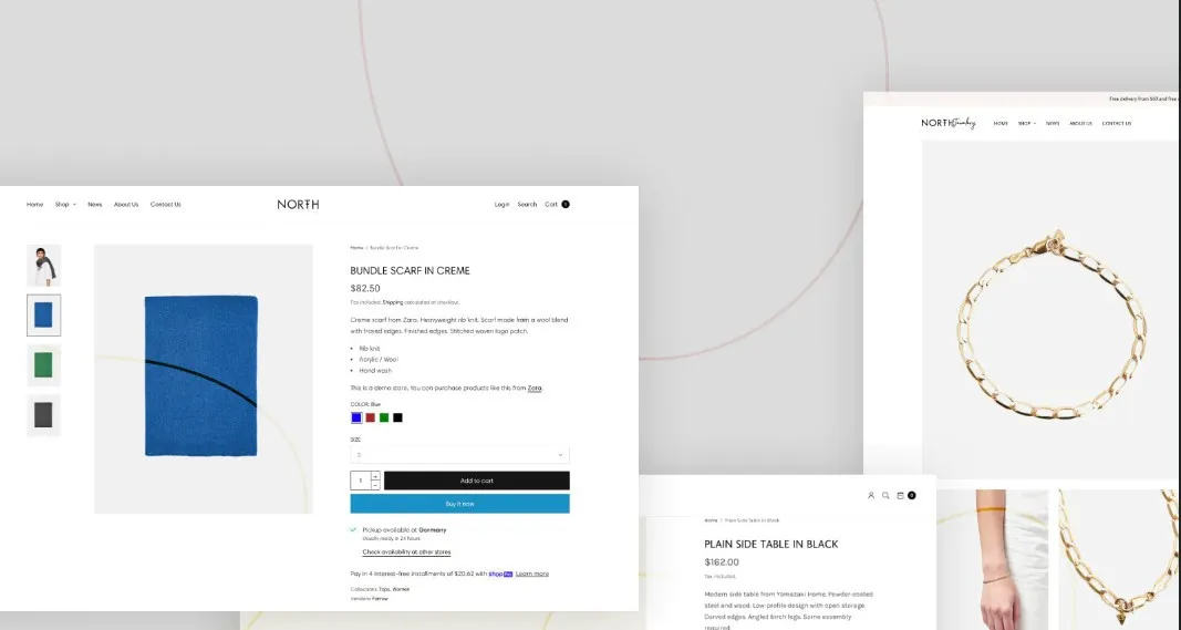 North shopify theme