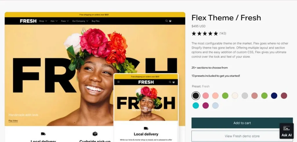 Flex theme