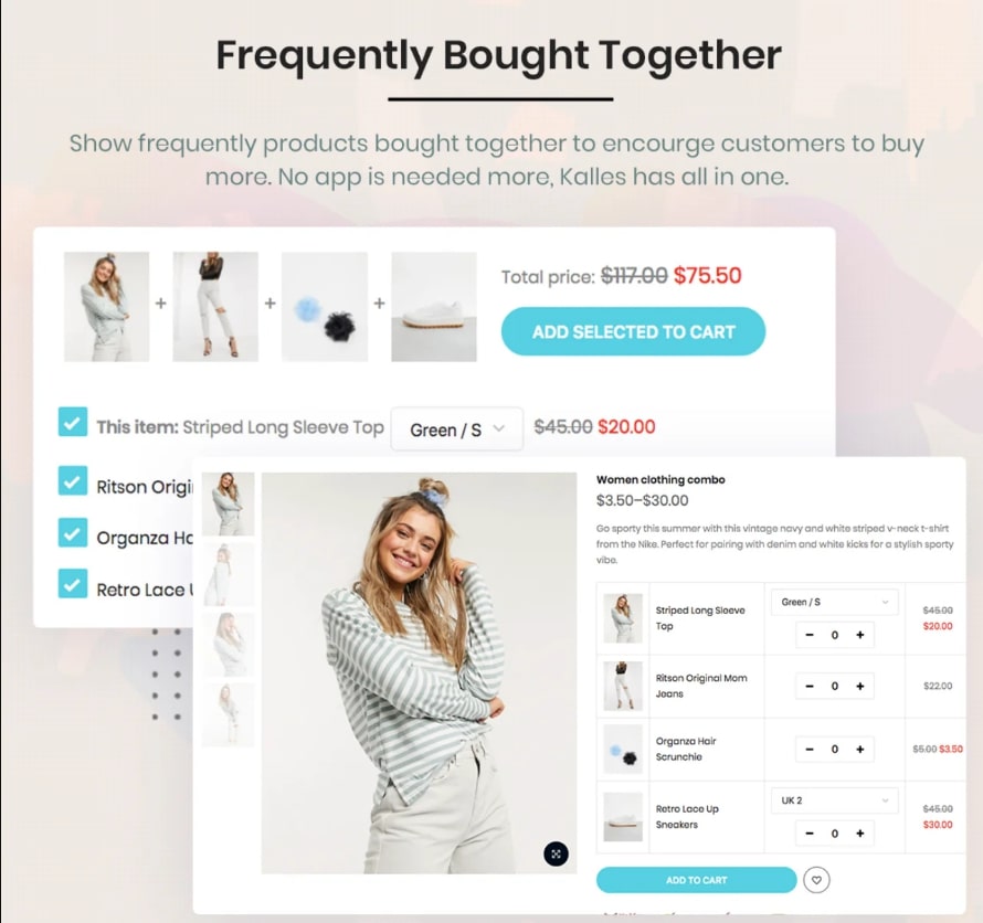 kalles theme shopify review: Frequently Bought Together