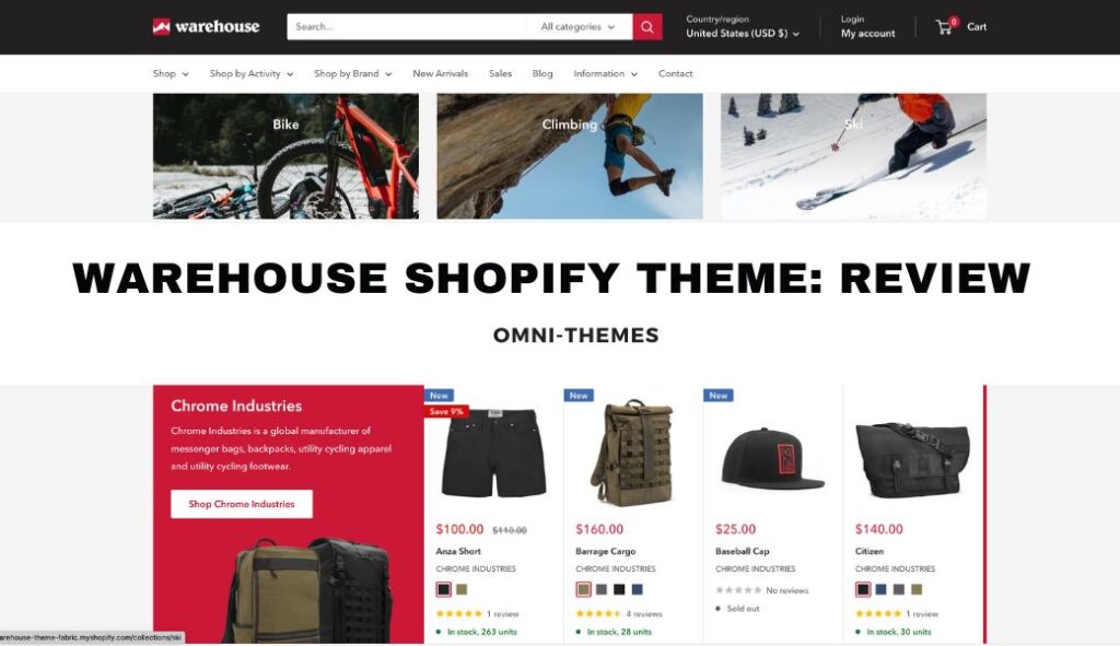 warehouse theme shopify review
