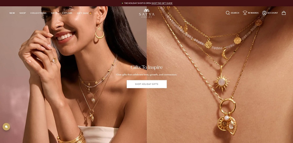 satya jewelry uisng broadcast shopify theme