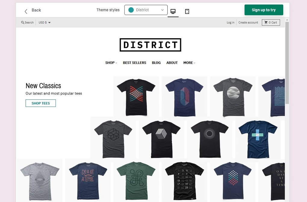 District Shopify theme for dropshipping