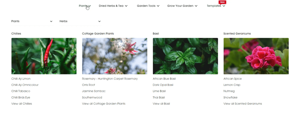drop down menu in shopify