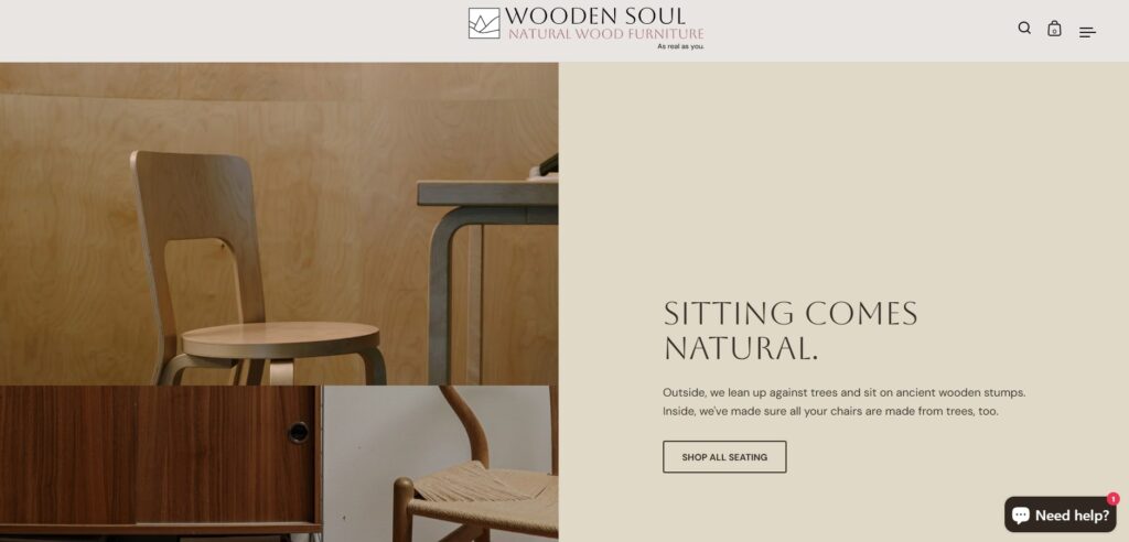 11 Natural Wood Furniture- Stores using Split