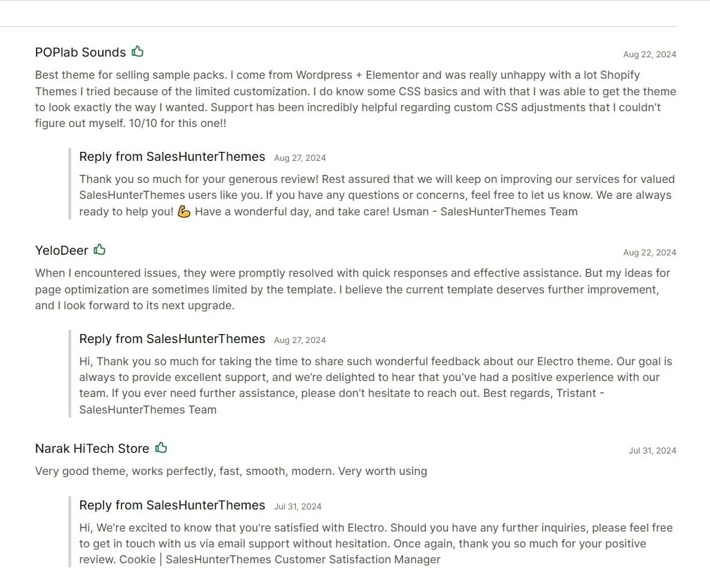 8 User review and rating about electro theme