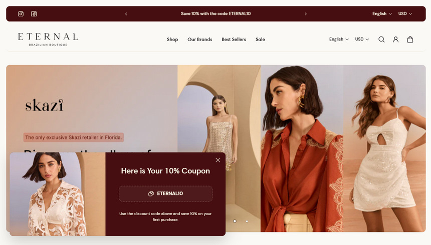 Successful stores using the Shopify Aurora theme