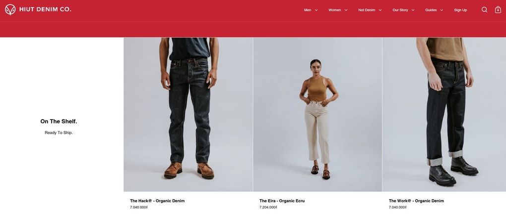 hiut denim shopify clothing store examples