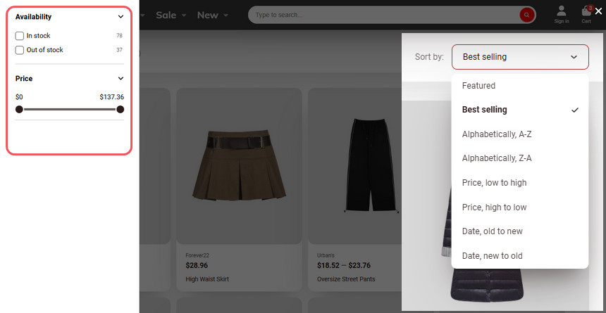 ShowTime Shopify theme's core features