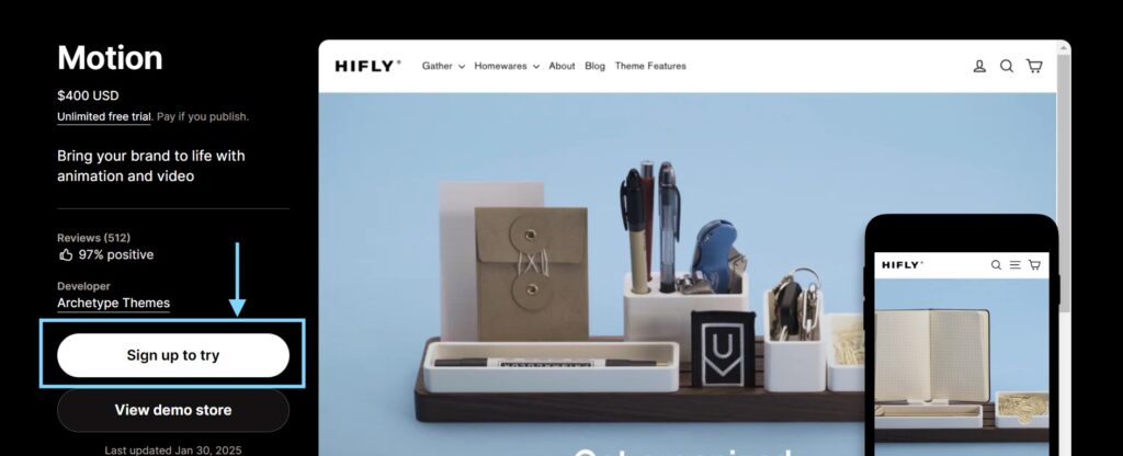 How to install Shopify Motion Theme