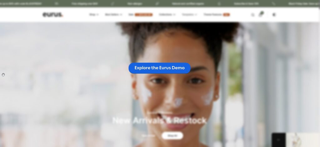 View Eurus Demo Store