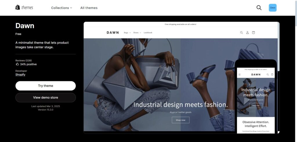Shopify Dawn Theme