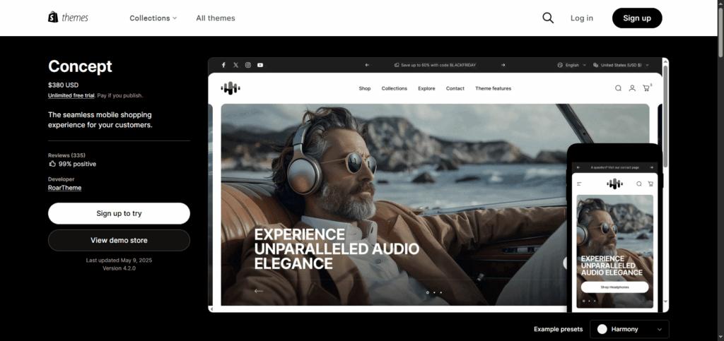 Best Shopify Premium Themes - Concept