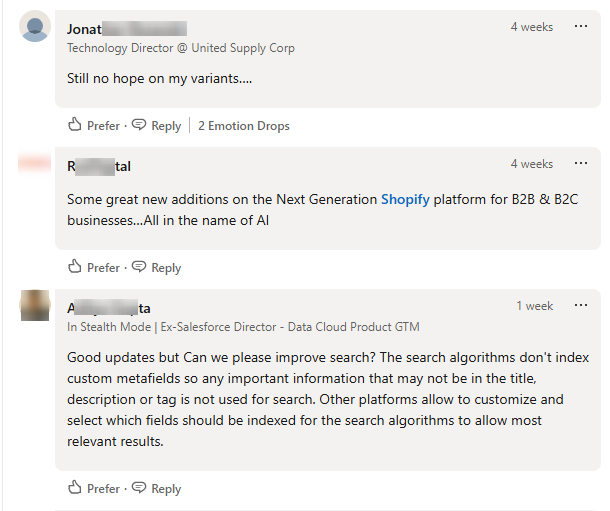 Reactions to Shopify Summer Edition 2025 updates 2