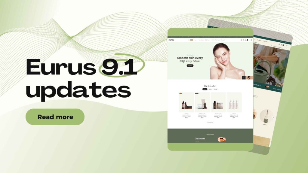 Eurus Shopify theme 9.1 version
