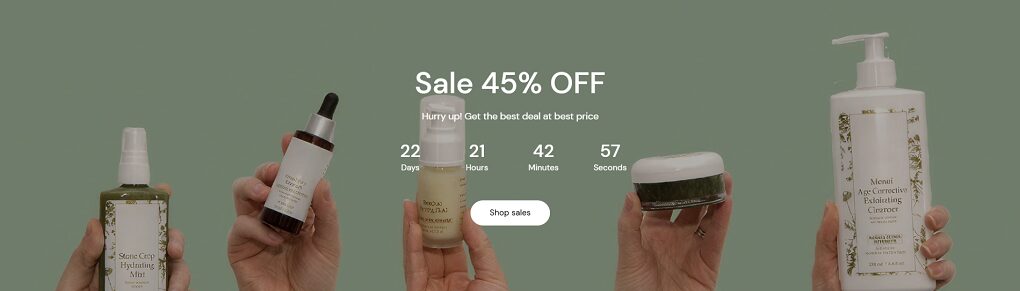 Eurus Shopify theme feature: Evergreen countdown timer