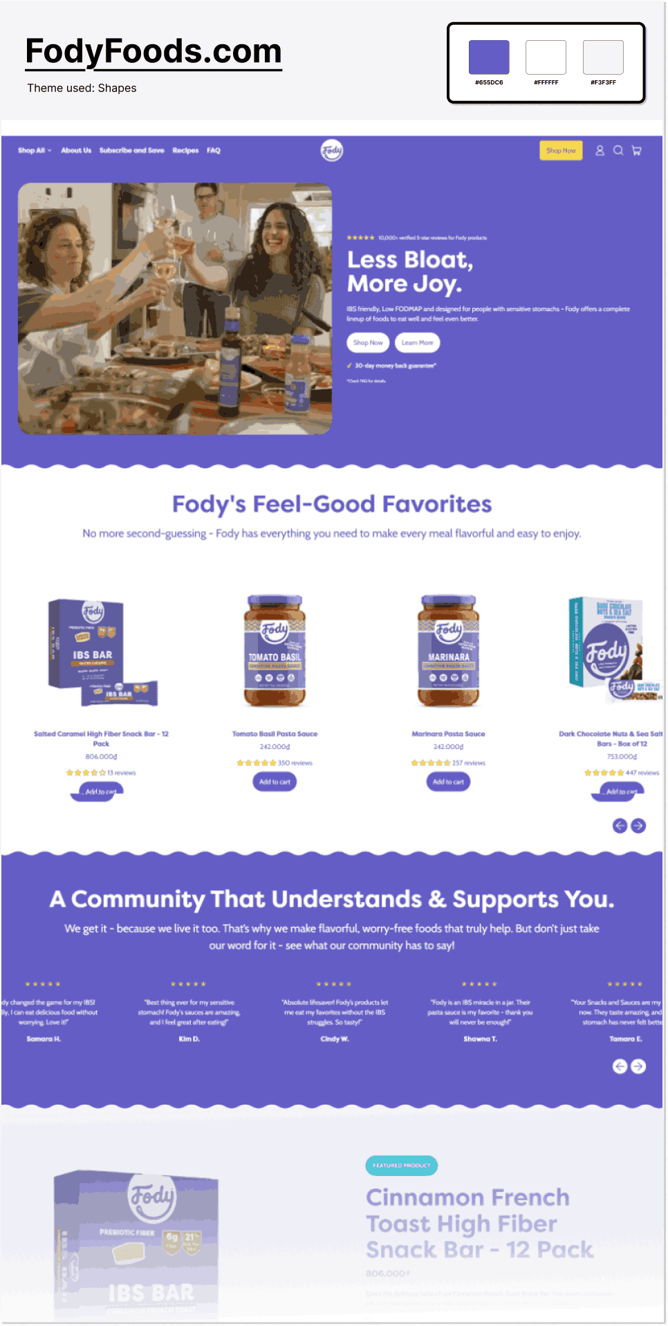FodyFoods store in Food & Drink industry