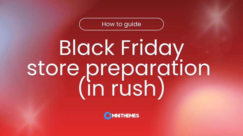 Black Friday store preparation in rush