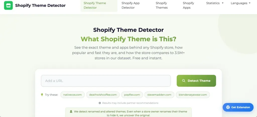 shopify theme detector