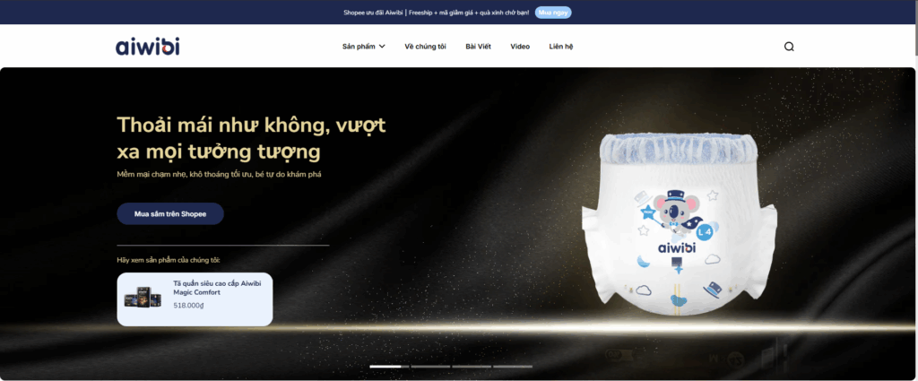 Aiwibi case study using Eurus Theme