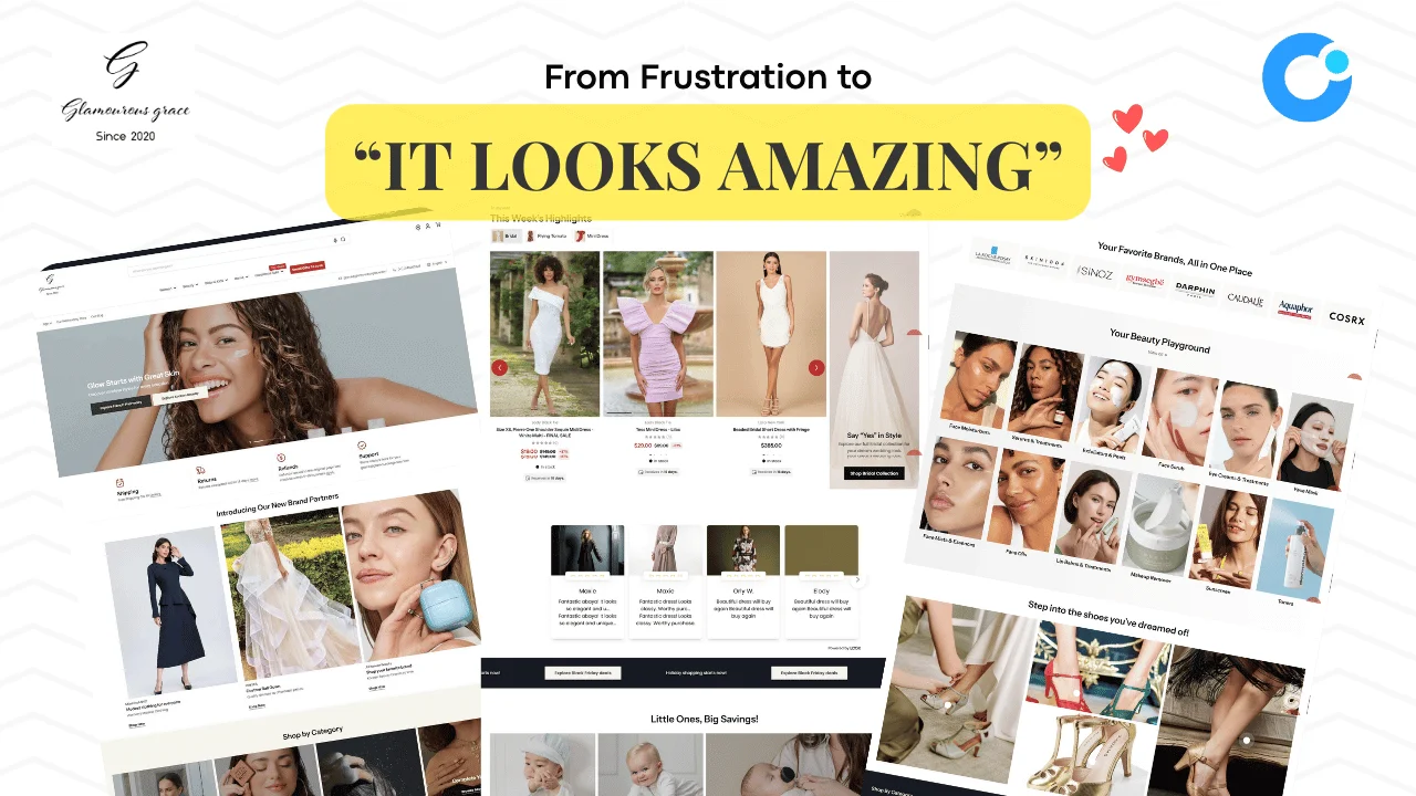 Glamourous Grace case study with Maximize Theme