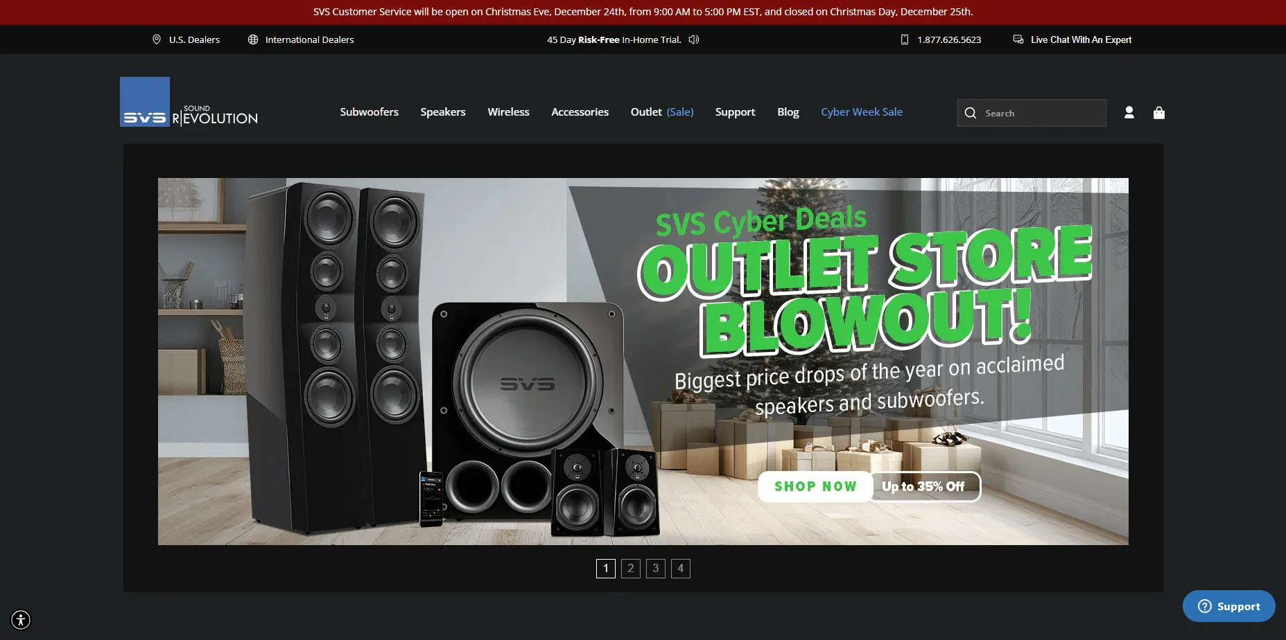 SVS Sound best Shopify electronic store