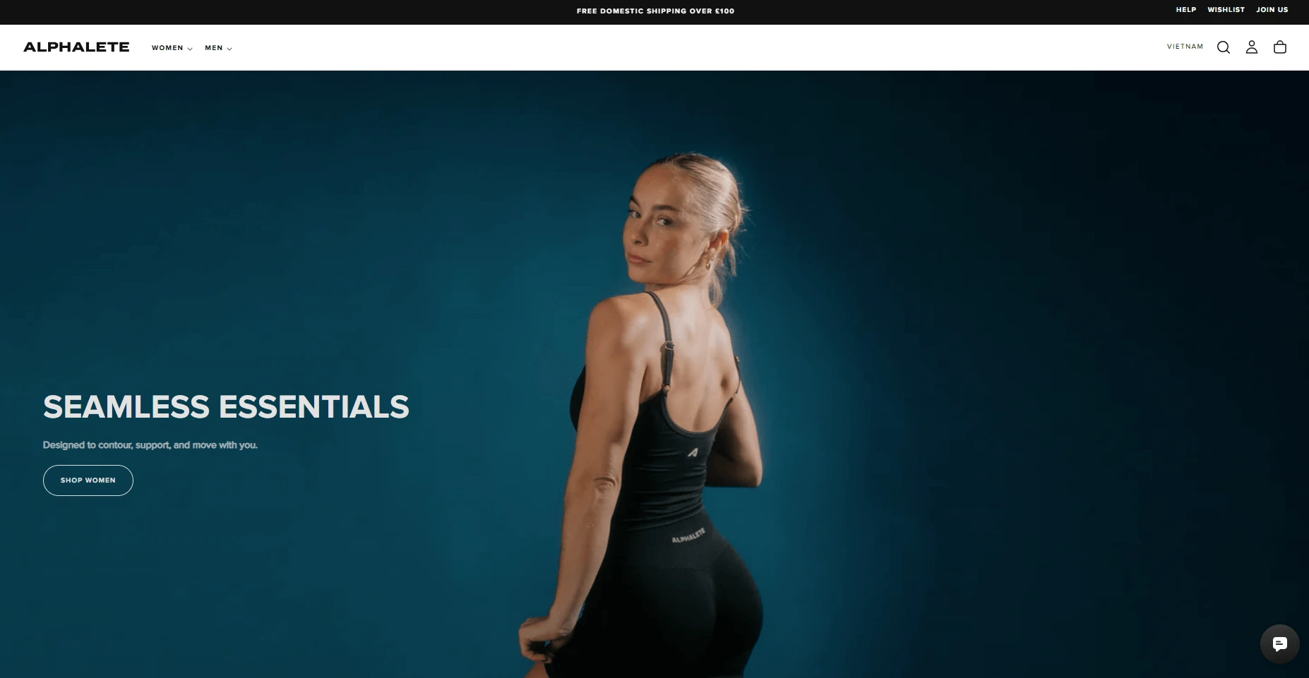Best Shopify fitness stores example - Alphalete