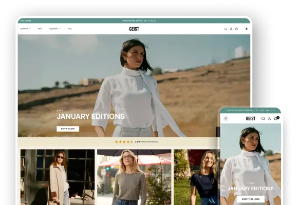 Eurus Shopify theme - Demo clothing store