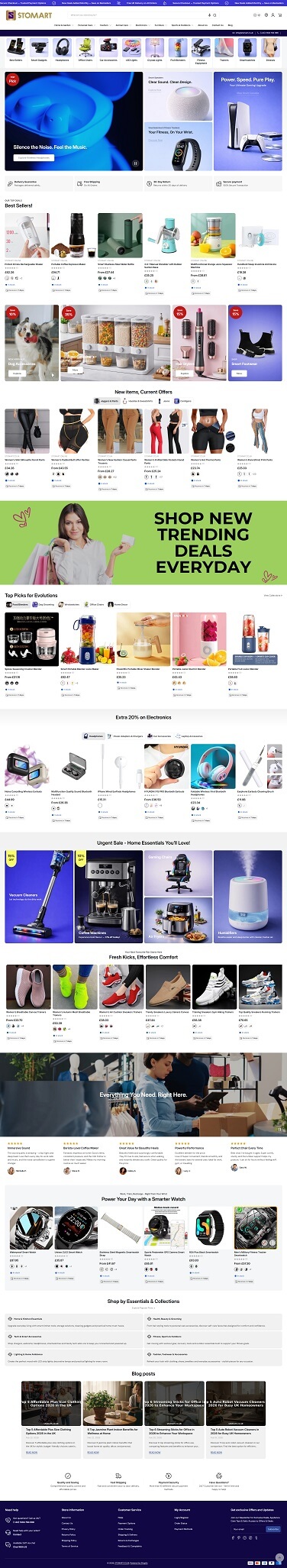 Stomart showcase using Maxmize Theme