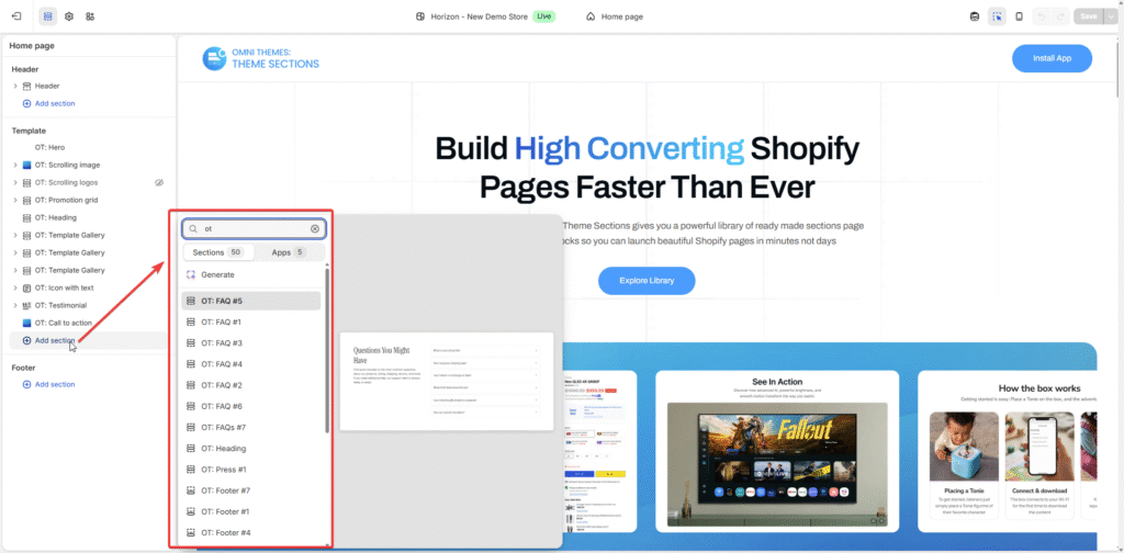 shopify store design service 1