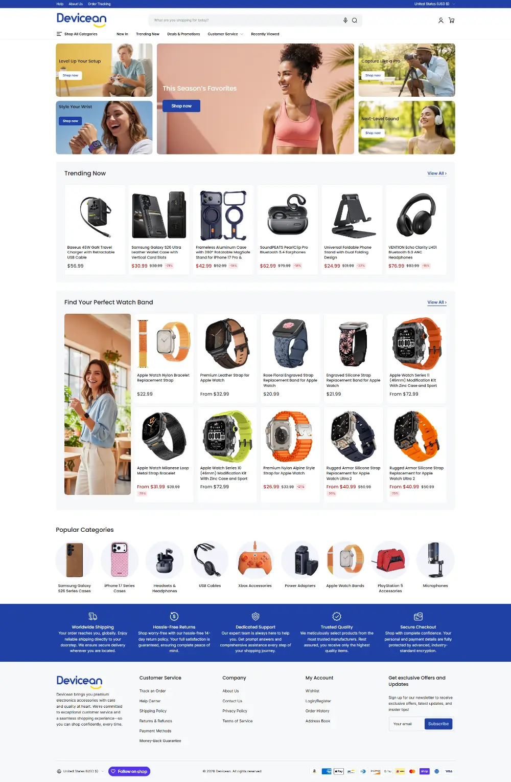 Shop Premium Electronics Accessories Devicean