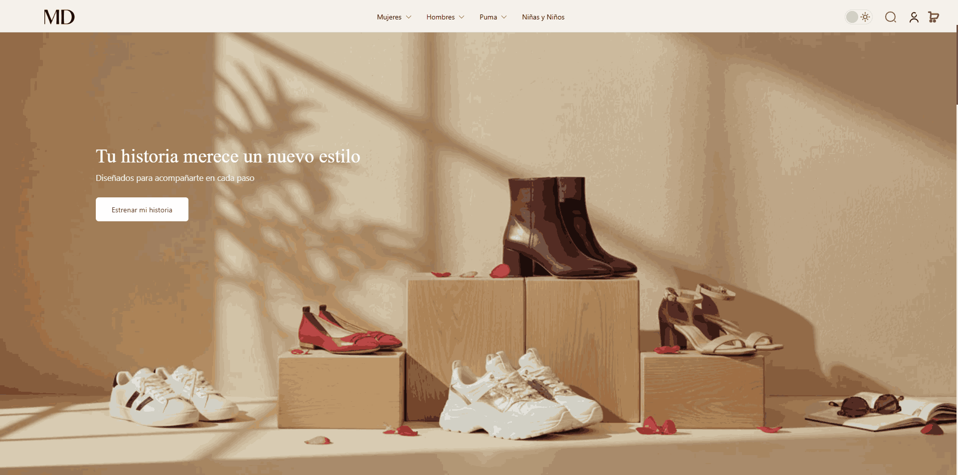 Tiendas MD homepage