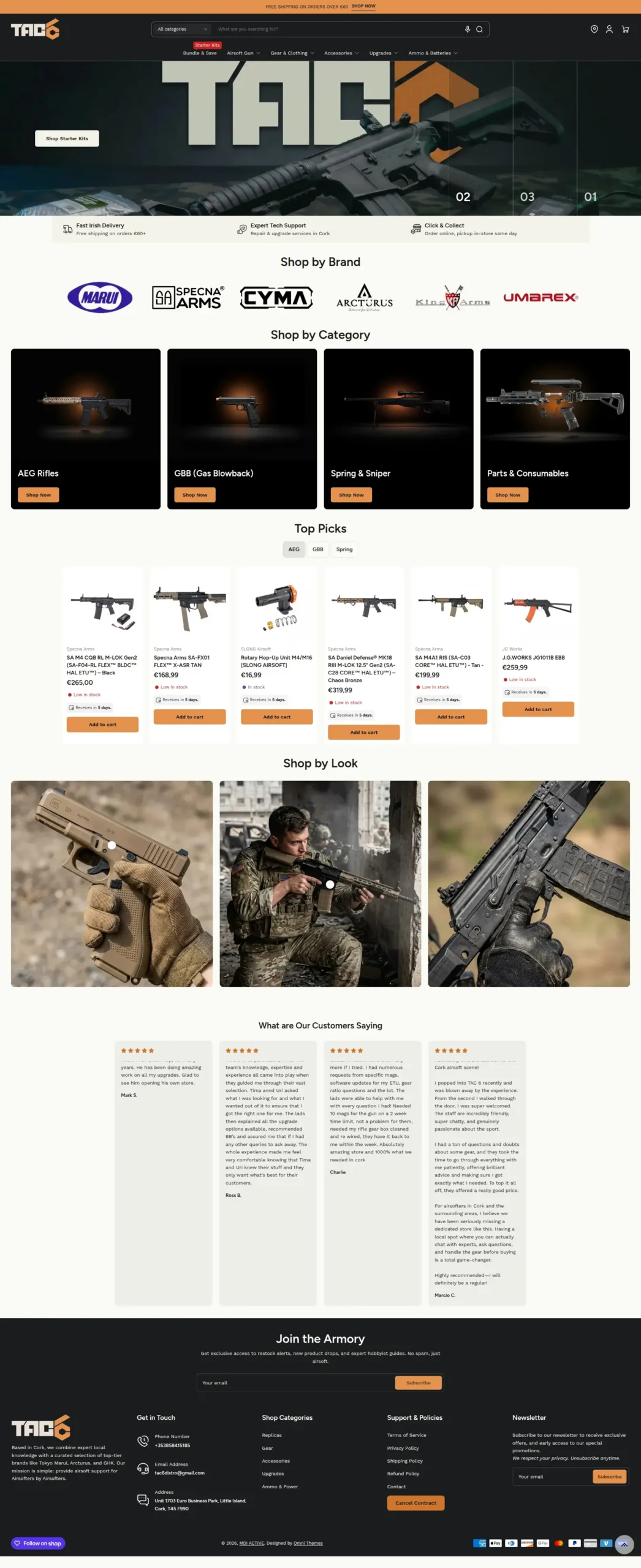 TAC6 showcase using the Maximize theme